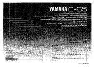 Yamaha C-65 - Owners Manual 